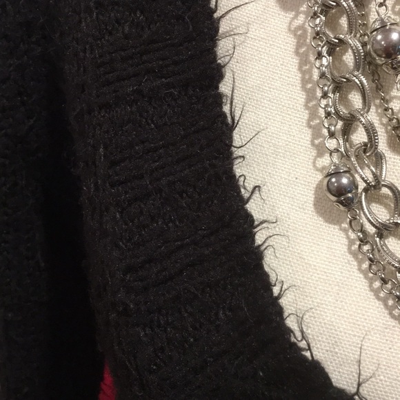 Energie Black Fuzzy Sweater Size Medium - Picture 3 of 7